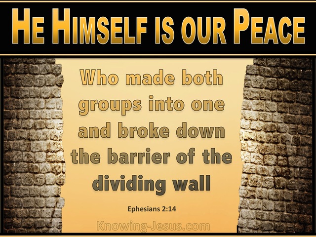 Ephesians 2:14 He Himself Is Our Peace (yellow)